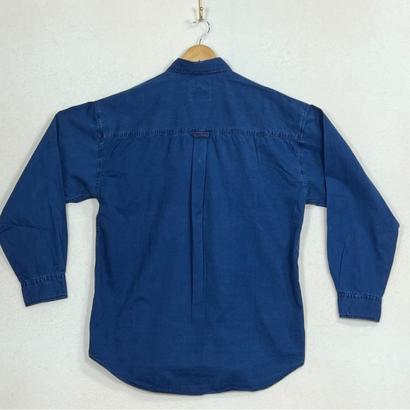 Salty Dog Gant button down men’s shirt in authentic indigo - Picture 12 of 15